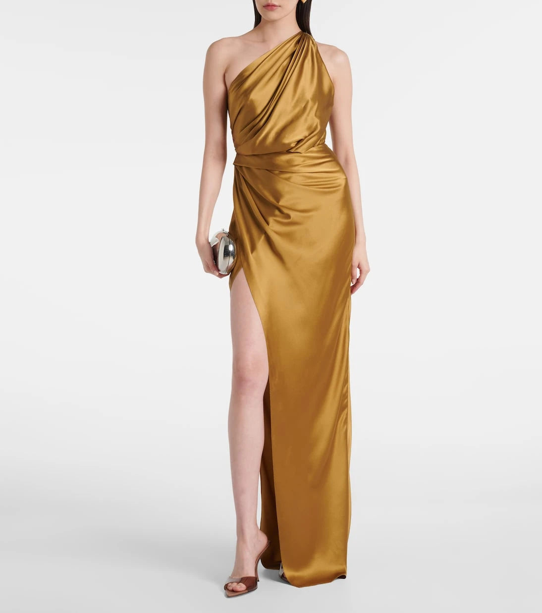 The Sei - Draped silk satin gown
