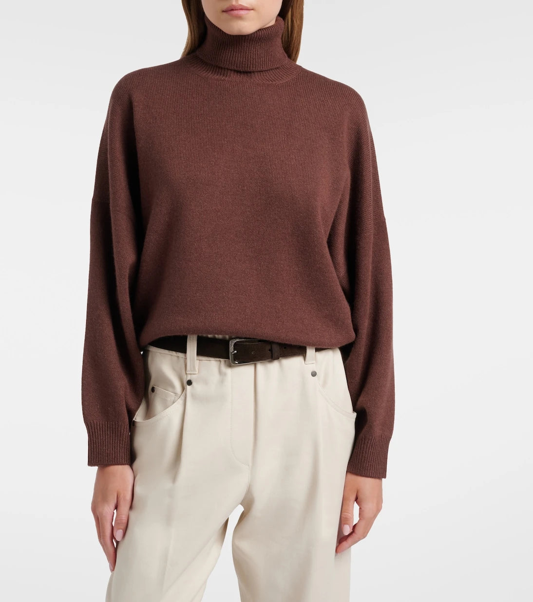 Brunello Cucinelli - Monili cashmere turtleneck sweater