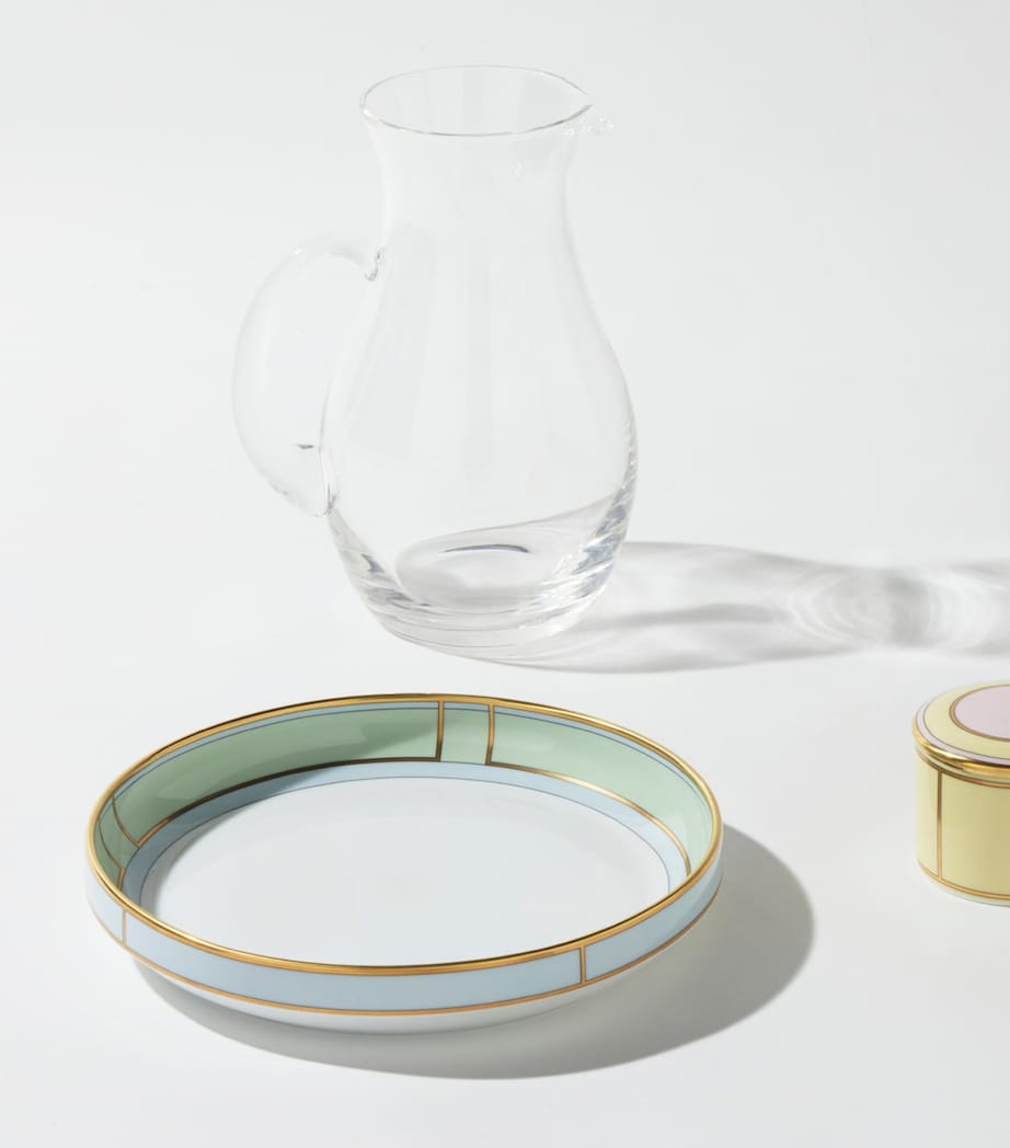 Porcelain Colonna Diva Verde Giallo Fruit Holder (24cm)