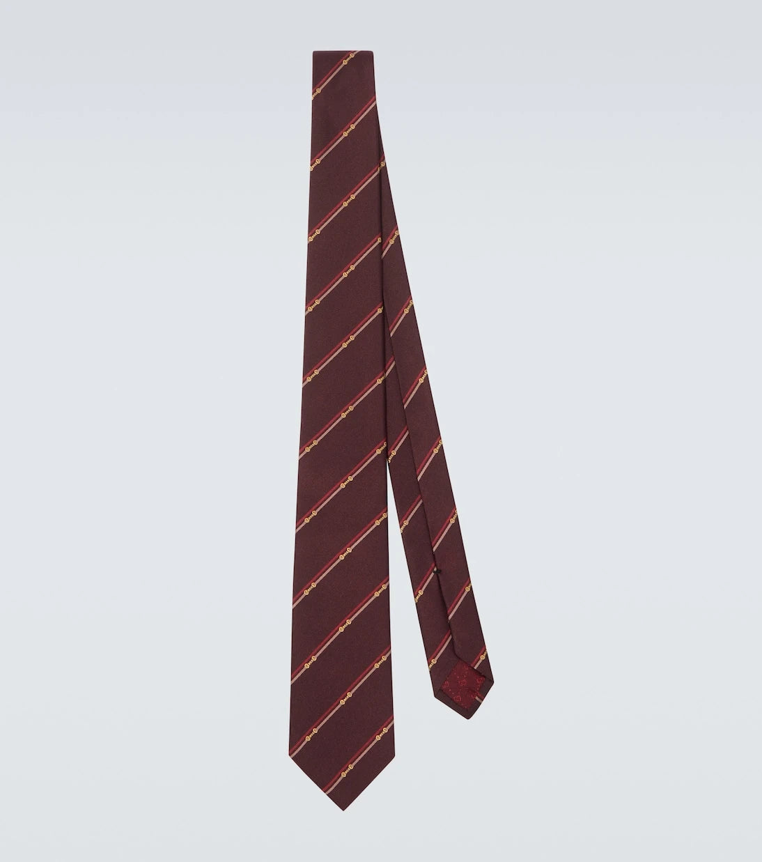 Gucci - Horsebit silk jacquard tie
