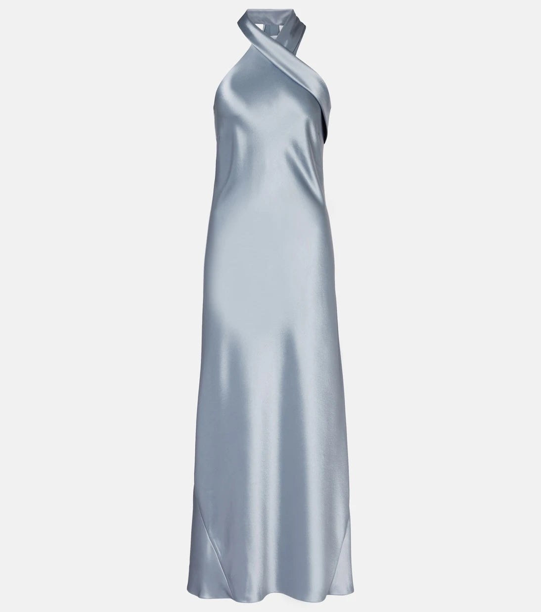 Galvan - Cropped Pandora satin midi dress