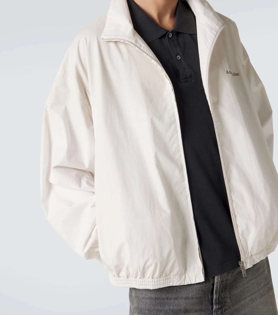 Acne Studios - Logo cotton poplin bomber jacket