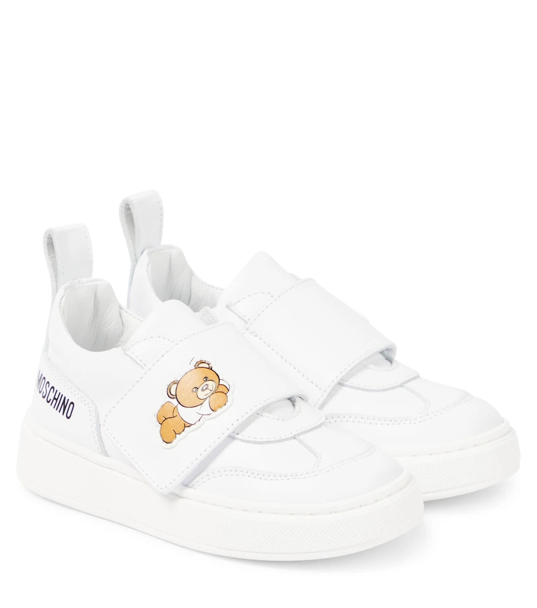 Moschino Kids - Teddy Bear leather sneakers