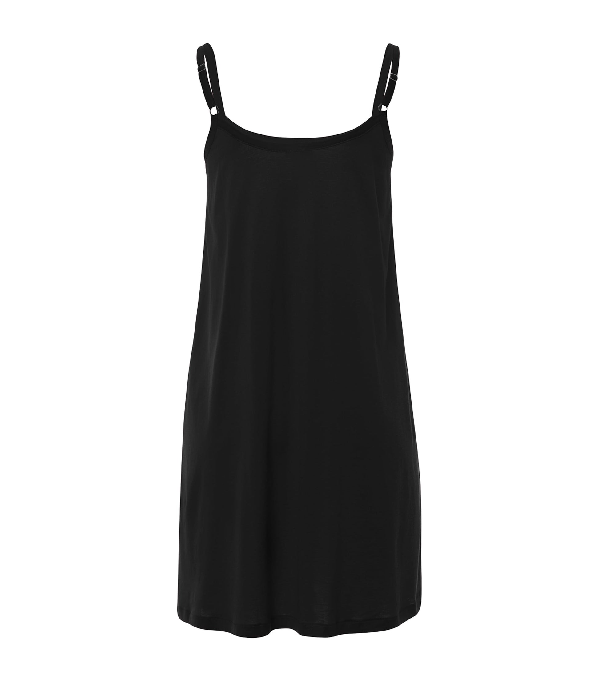 Black Cotton Juliet Slip Dress