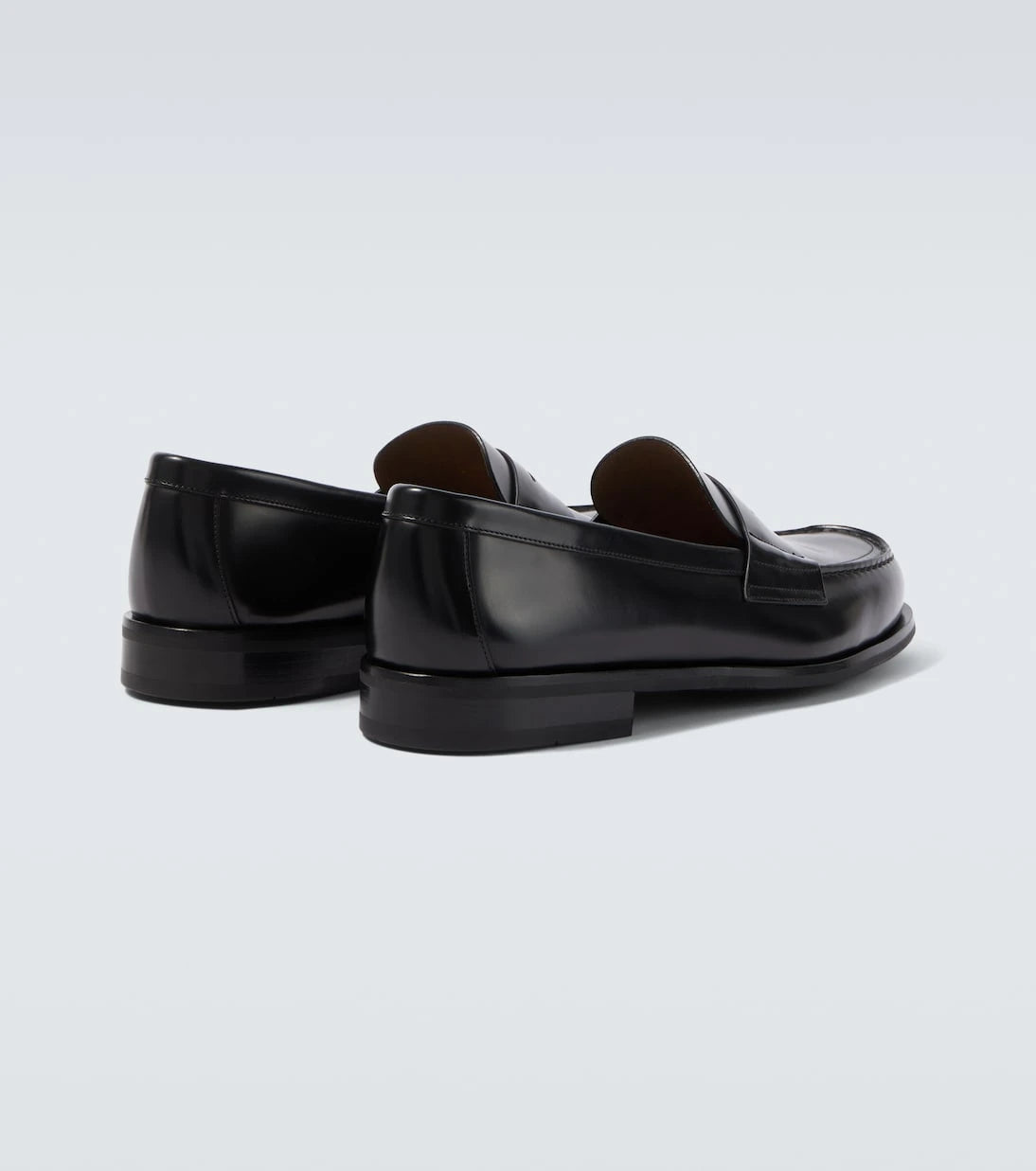 Prada - Leather penny loafers