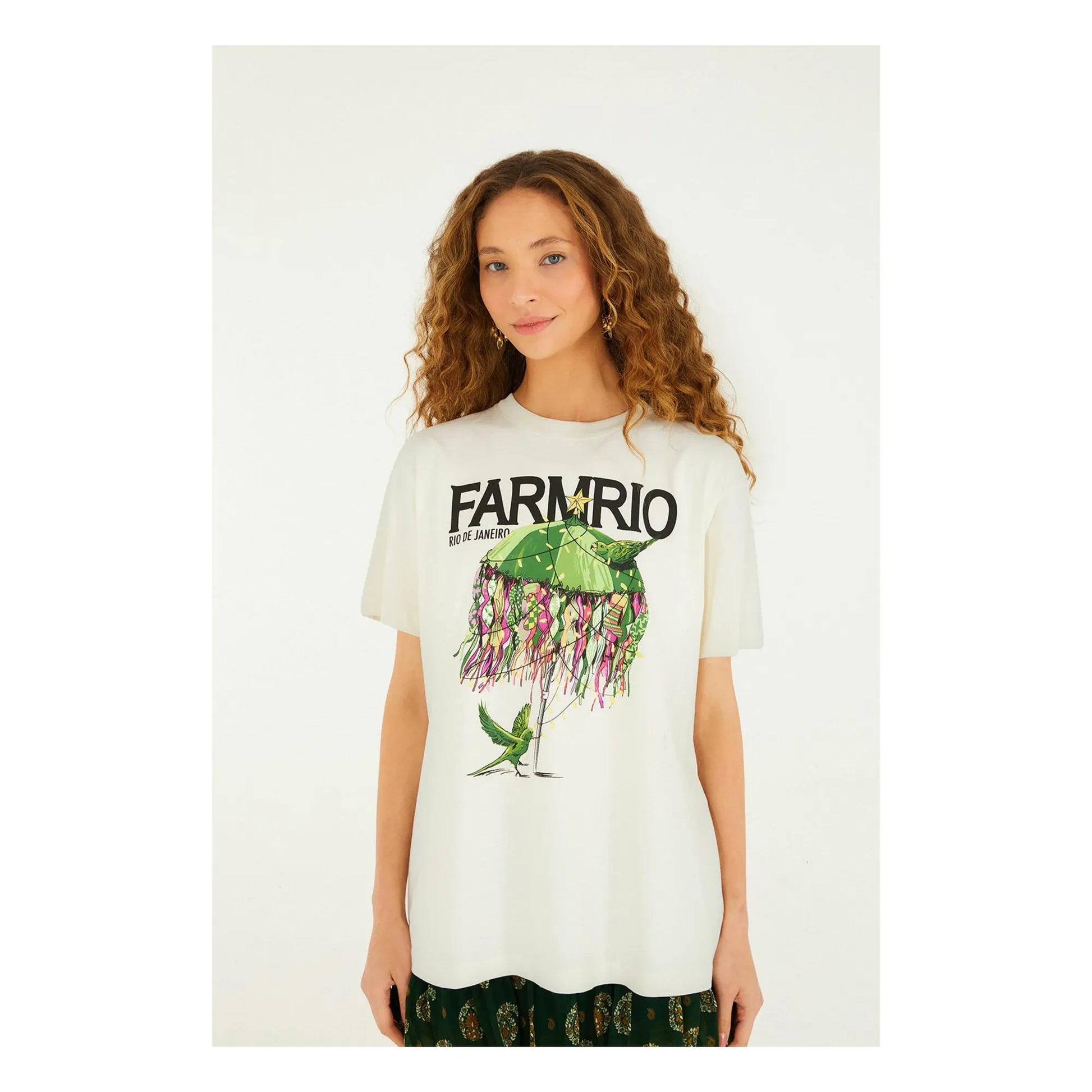 Farm Rio - Xmas Kinis T-shirt | Ecru