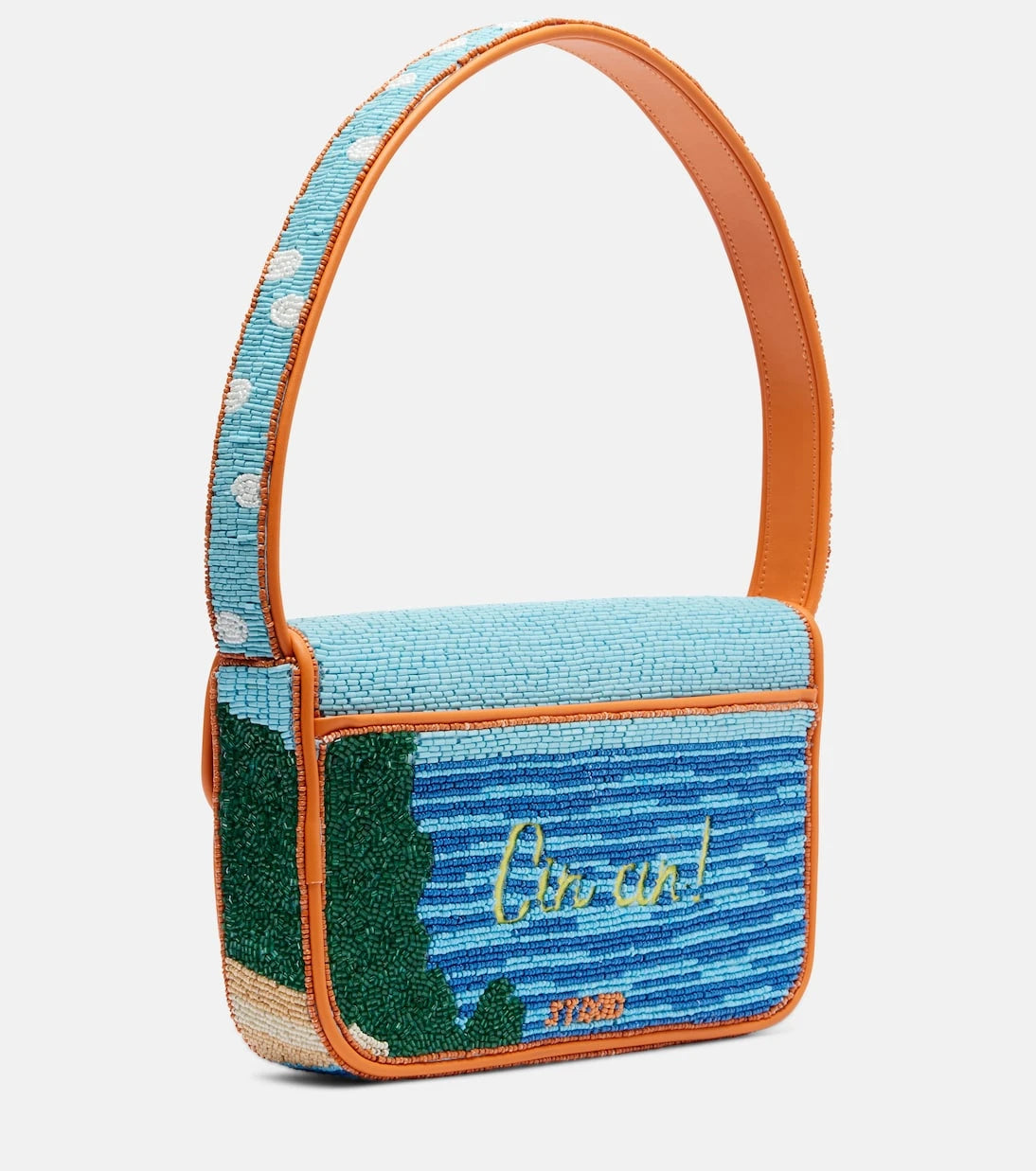 Staud - Tommy Small beaded shoulder bag