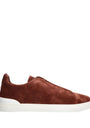 Zegna Suede Triple Stitch Sneakers