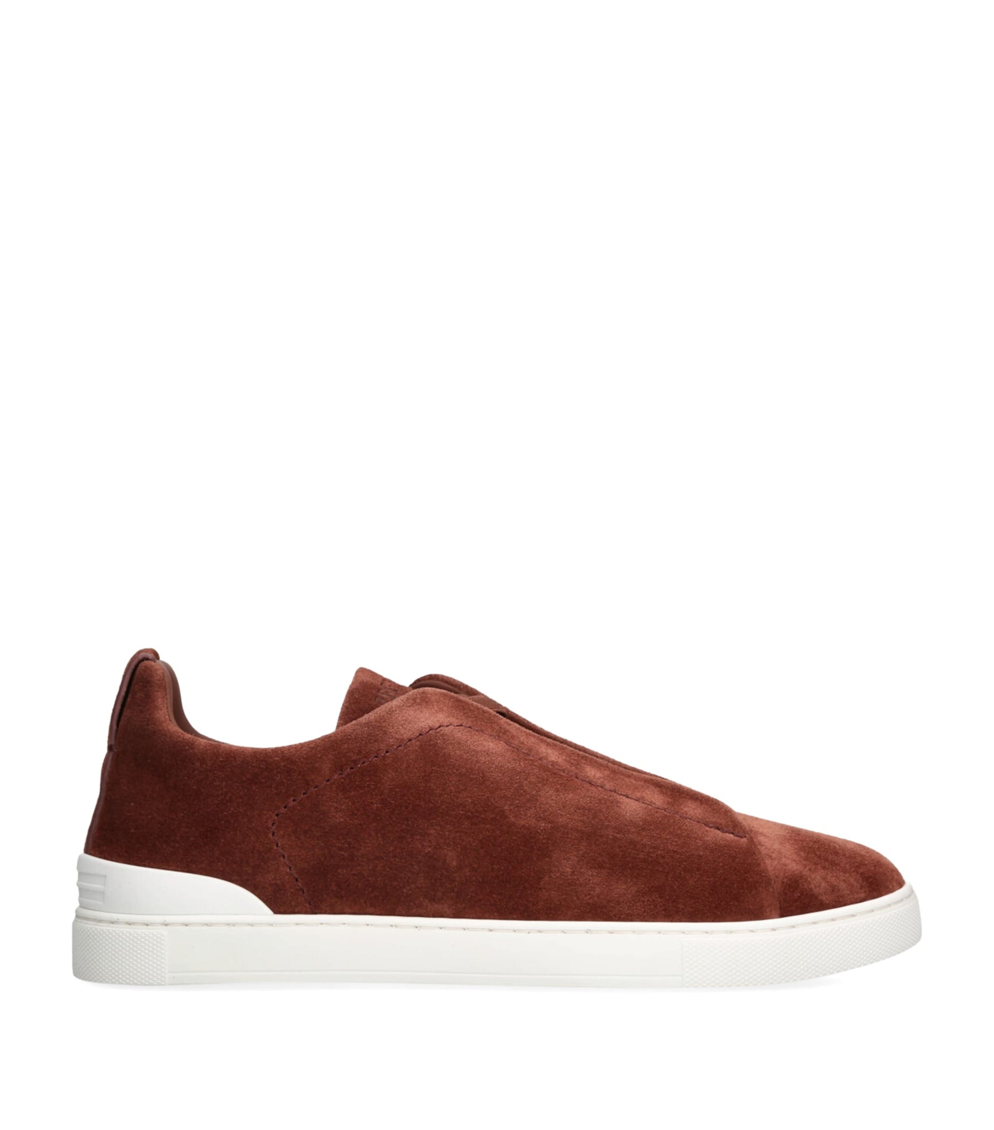 Zegna Suede Triple Stitch Sneakers