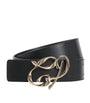 Claudie Pierlot Black Suede Monogram Belt