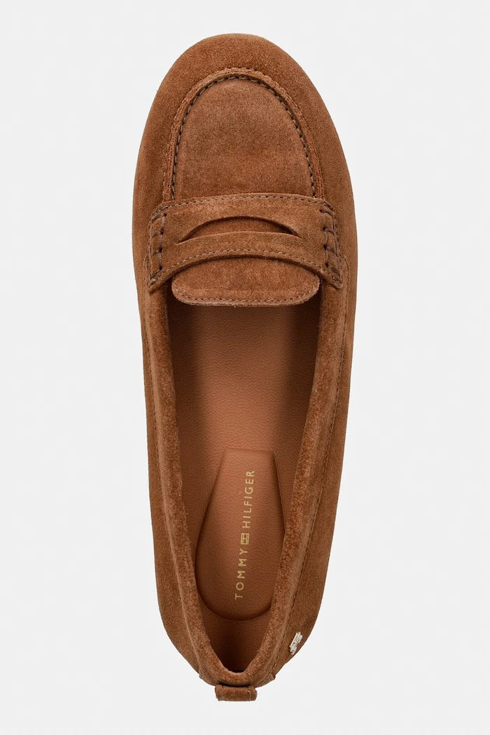 Tommy Hilfiger Kadın Süet Mokasen TH FLEX SUEDE LOAFER BALLERINA