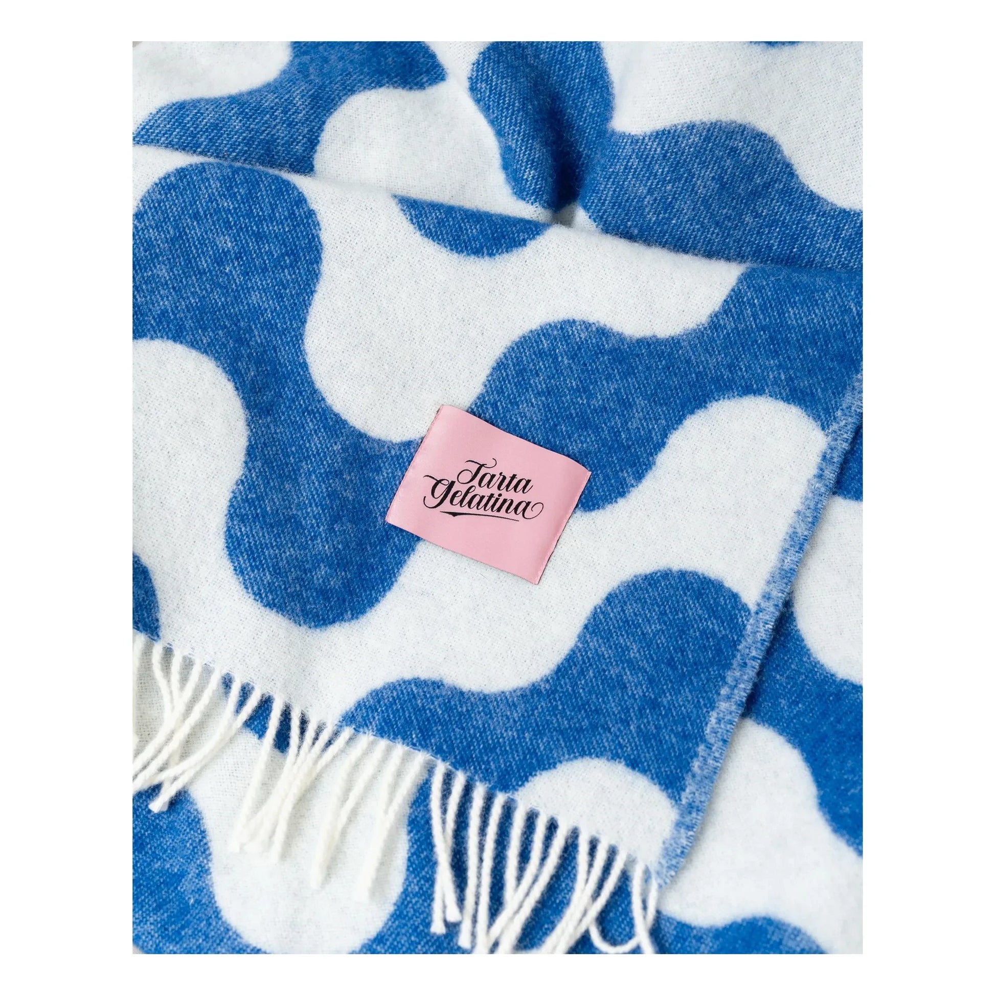 Tarta Gelatina - Medusa wool throw | Blue