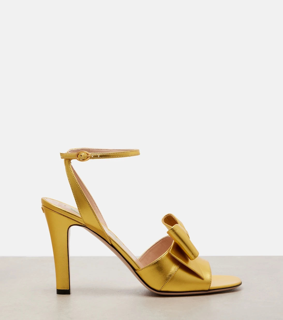 Valentino Garavani - Bowow 95 metallic leather sandals