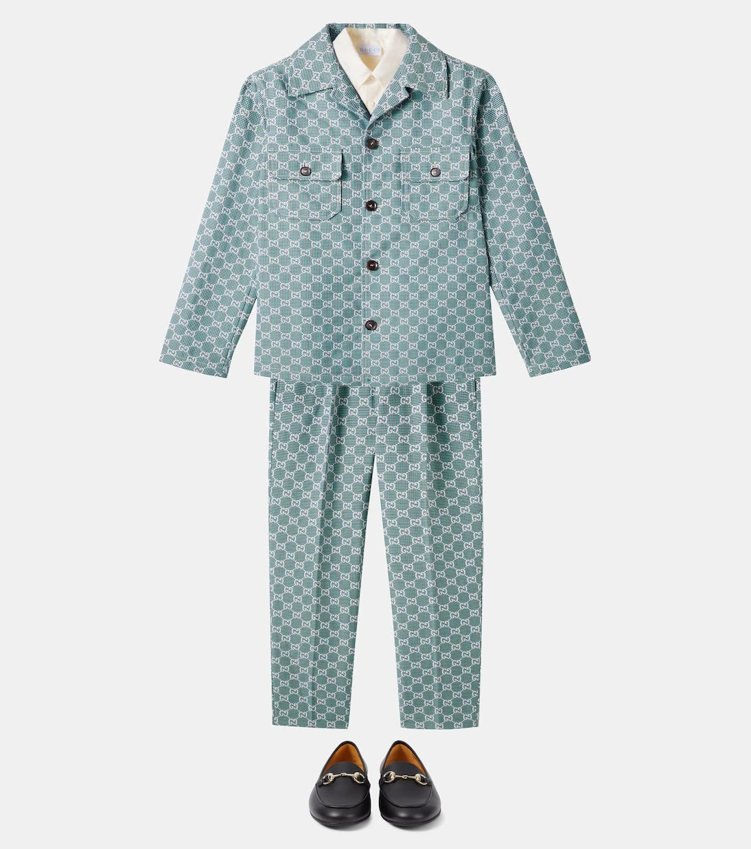 Gucci Kids - GG cotton jacquard shirt