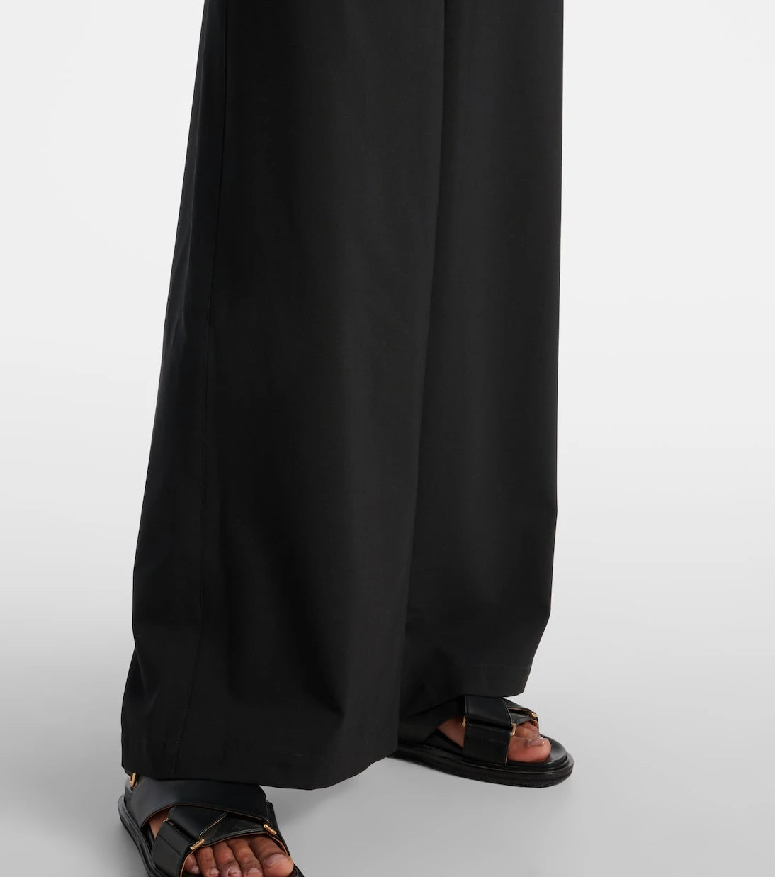 Marni - High-rise gingham wide-leg pants