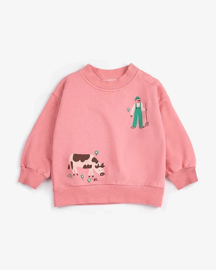 Bobo Choses Farm Adventure Bebek Pamuklu Sweatshirt