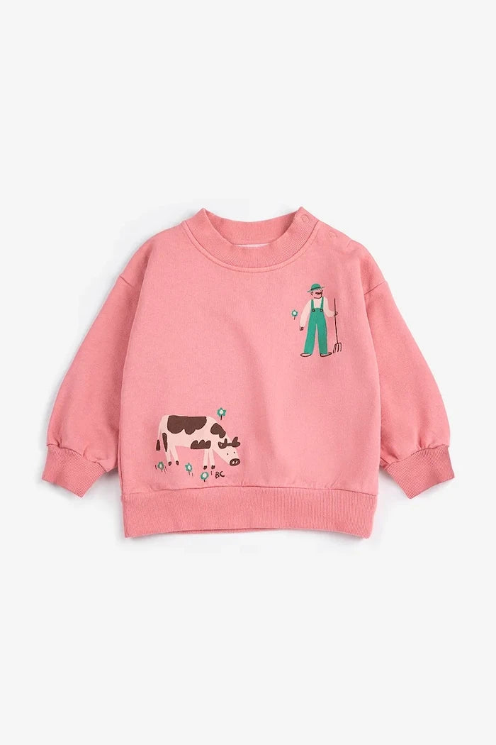 Bobo Choses Farm Adventure Bebek Pamuklu Sweatshirt