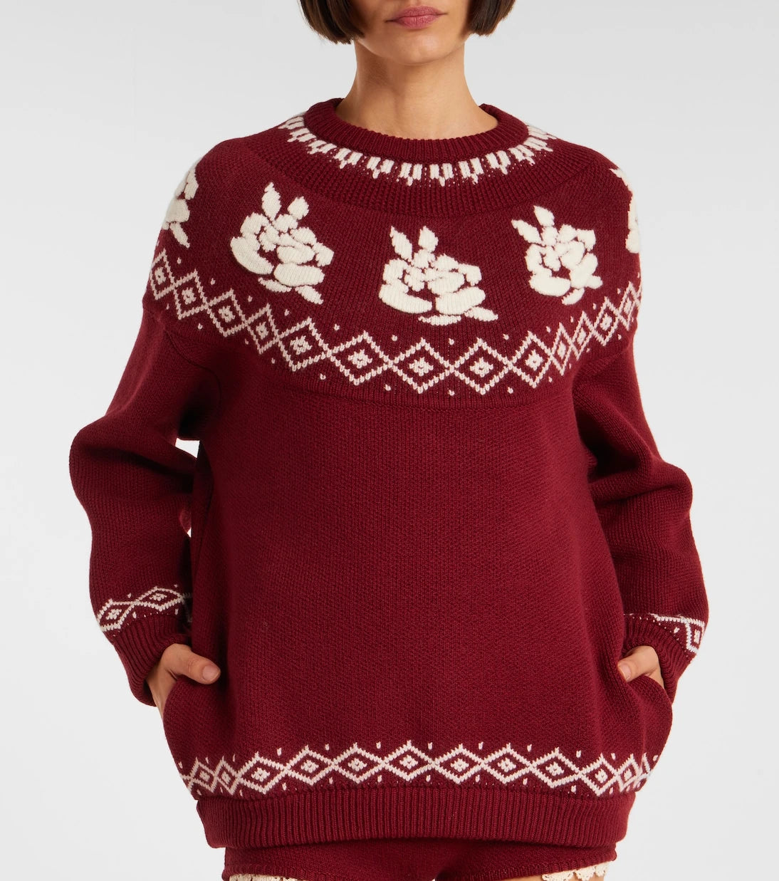 Magda Butrym - سترة Fair Isle صوفية