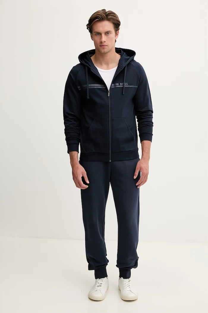 BOSS erkek pamuklu ev içi sweatshirt Authentic Jacket H