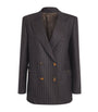 Blazé Milano Brown Wool-Cashmere Everynight Double-Breasted Blazer