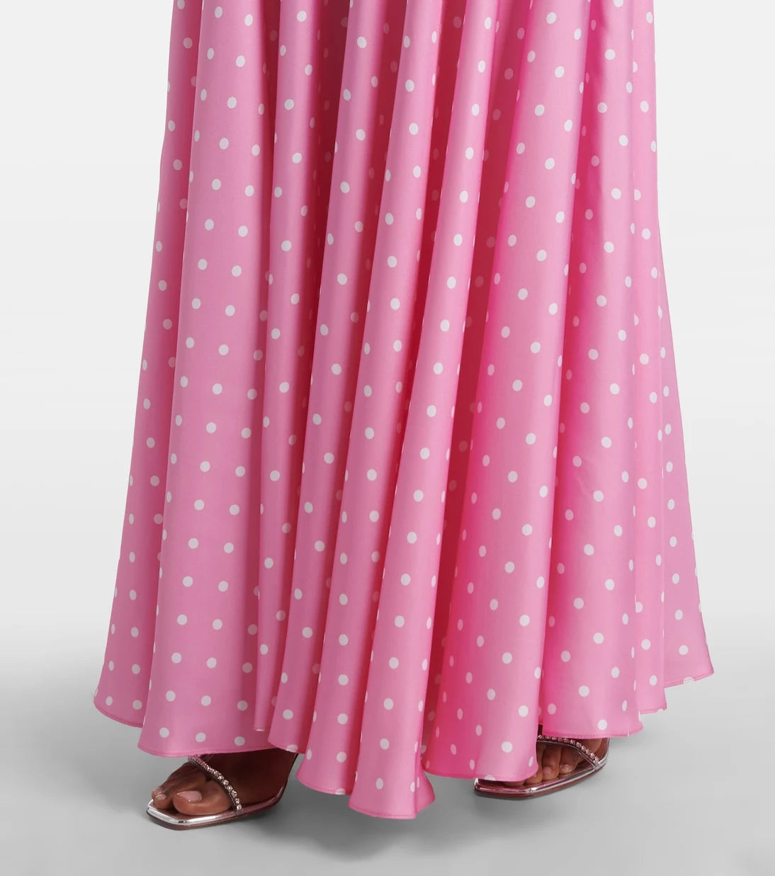 Rodarte - Floral-appliqué silk twill gown