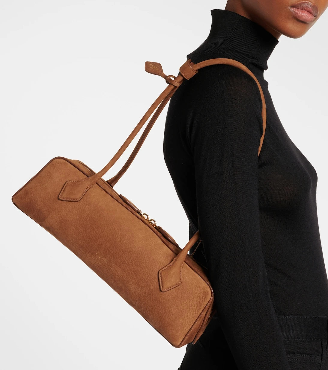 Alaïa - Le Teckel Medium suede shoulder bag