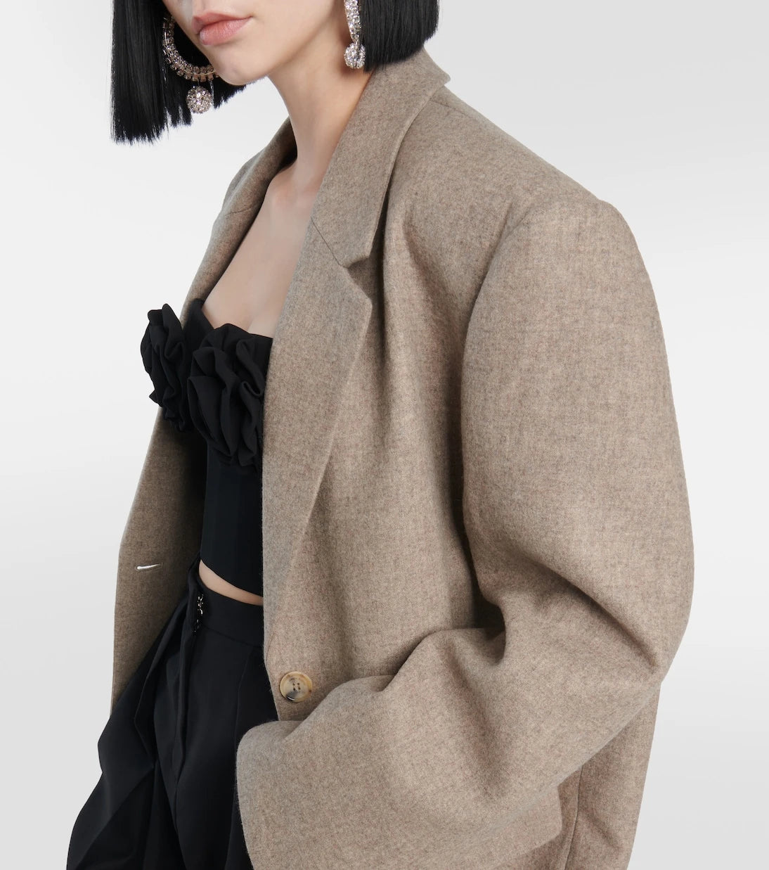 Magda Butrym - Wool cashmere and silk coat