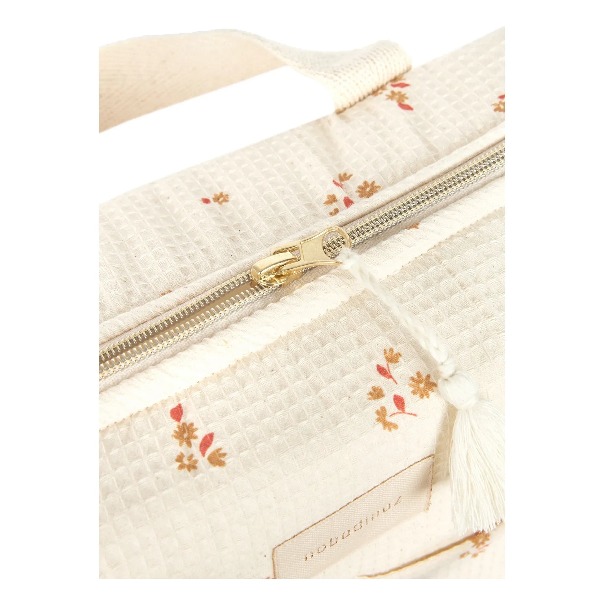 Nobodinoz - Gala Opera lily waterproof diaper bag | Ecru