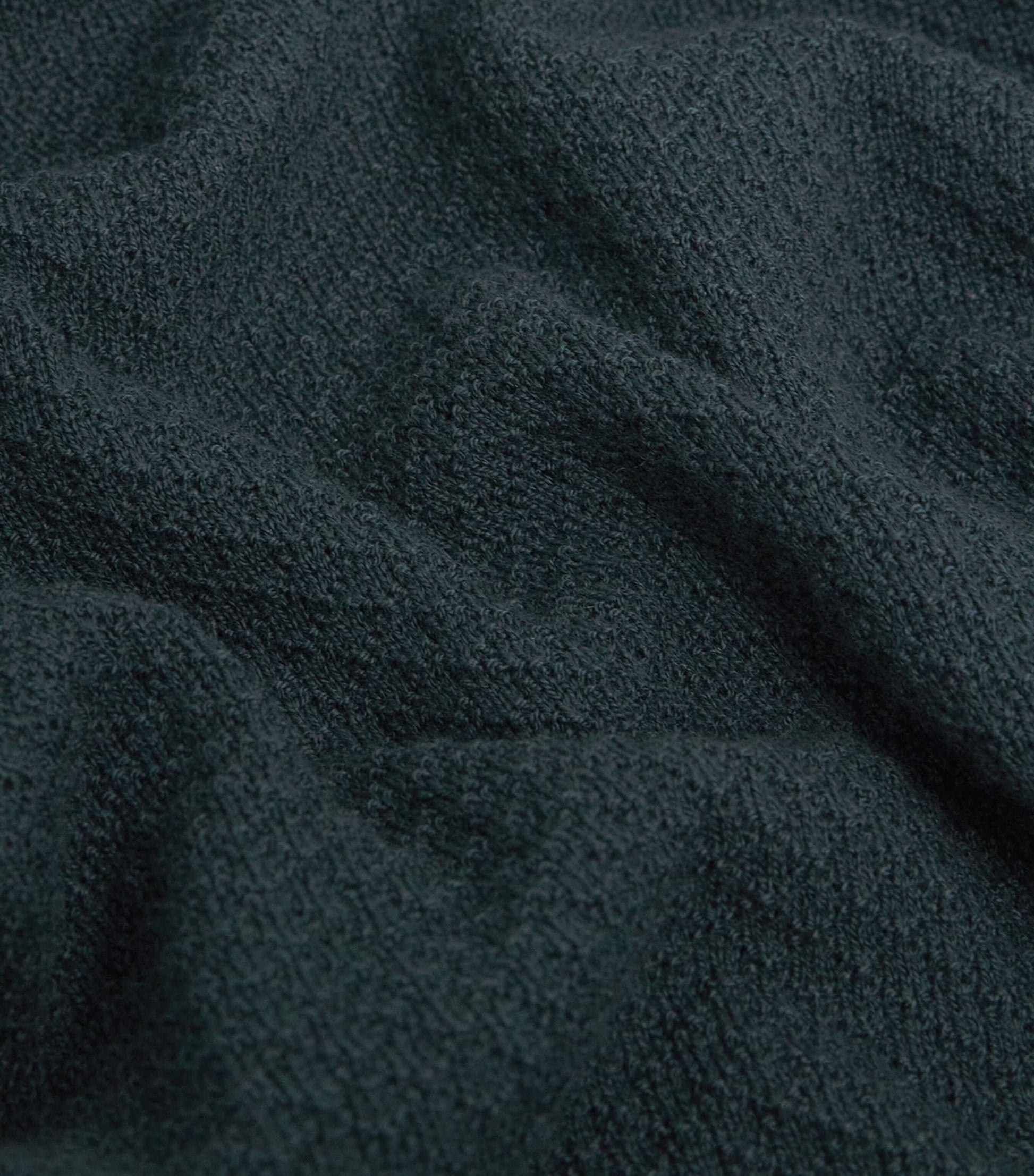 John Smedley Green Merino Wool Textured Sweater