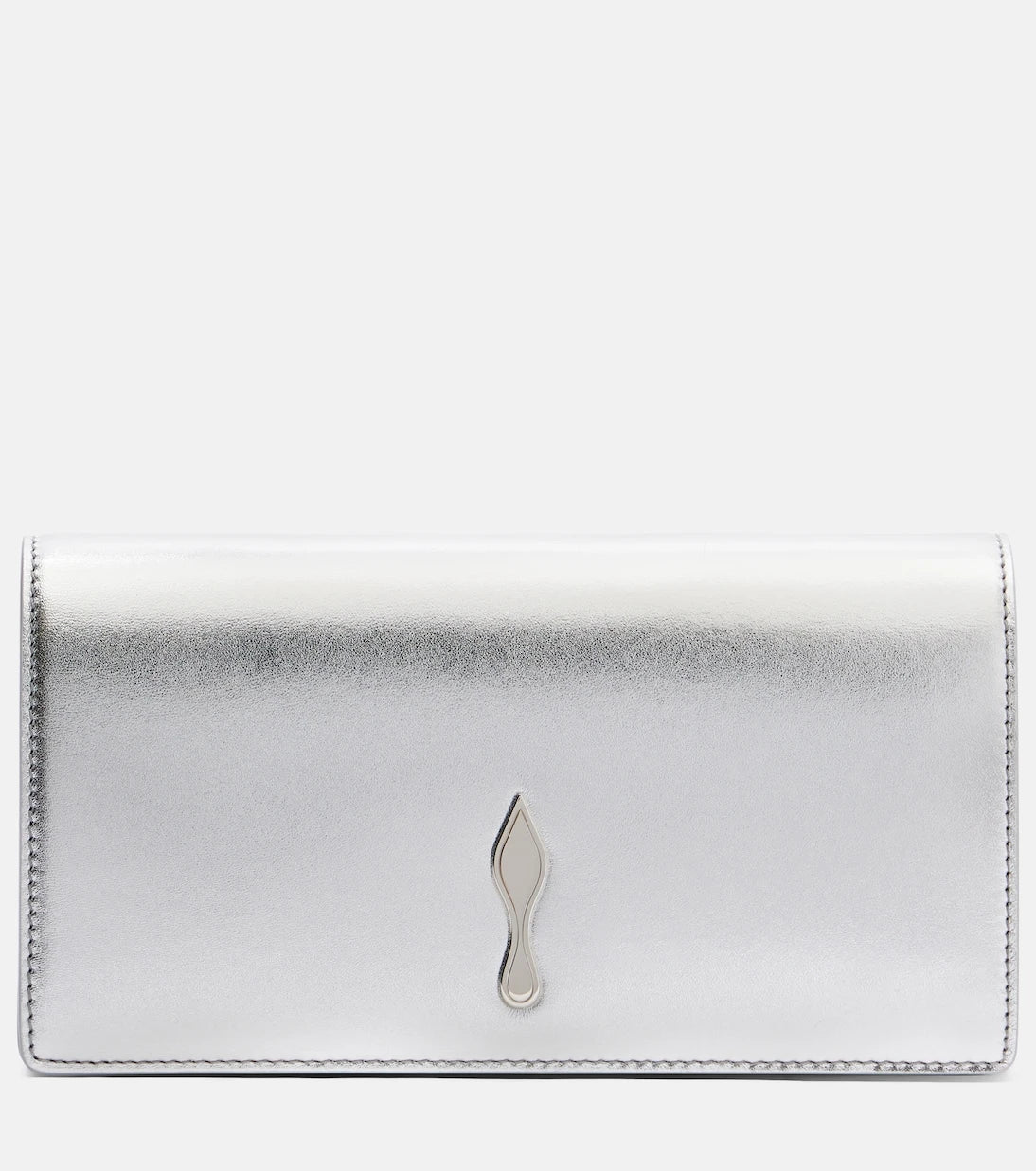 Christian Louboutin - Bettina metallic leather clutch