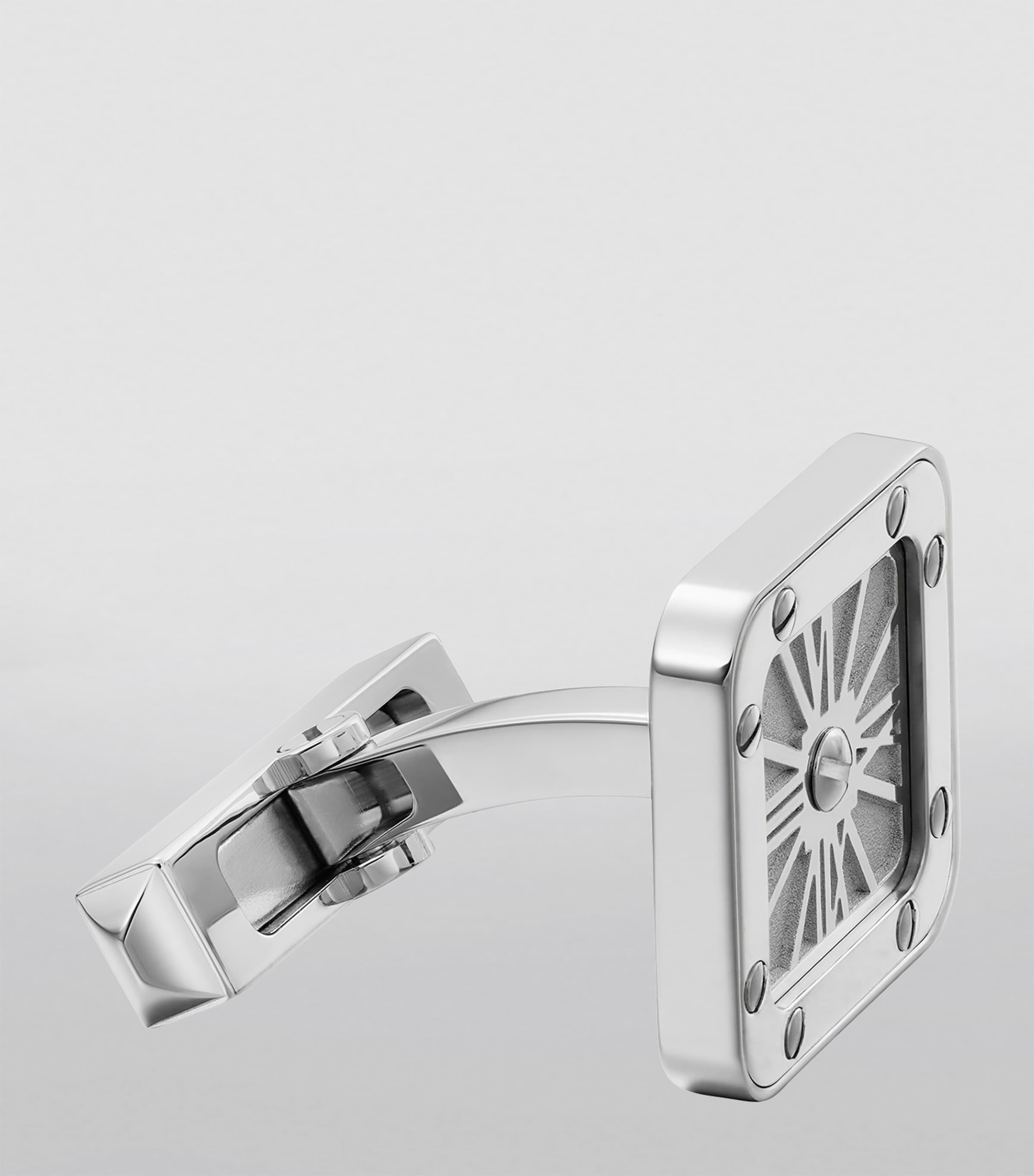 Sterling Silver Santos de Cartier Cufflinks