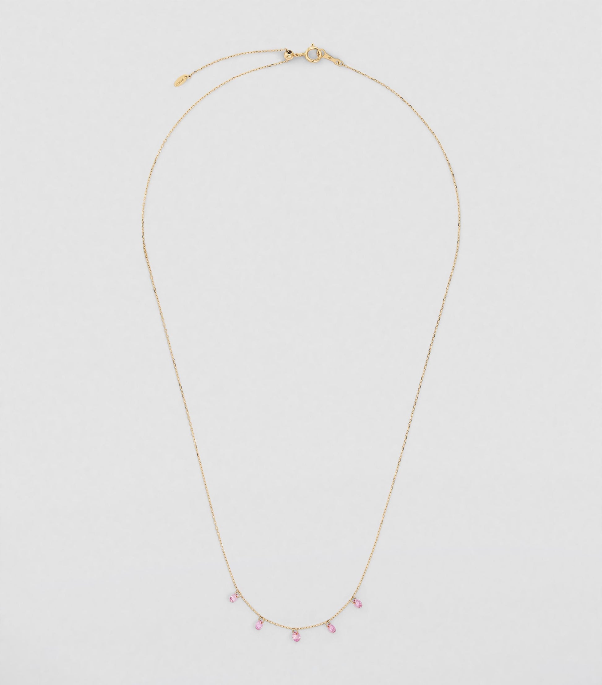 Persée Yellow Gold and Sapphire La Vie en Rose Necklace