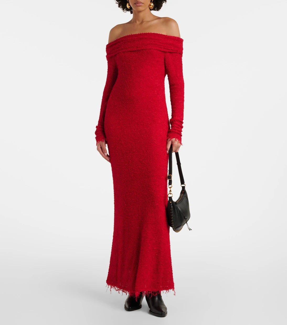 Isabel Marant - Ormany jersey bouclé maxi dress