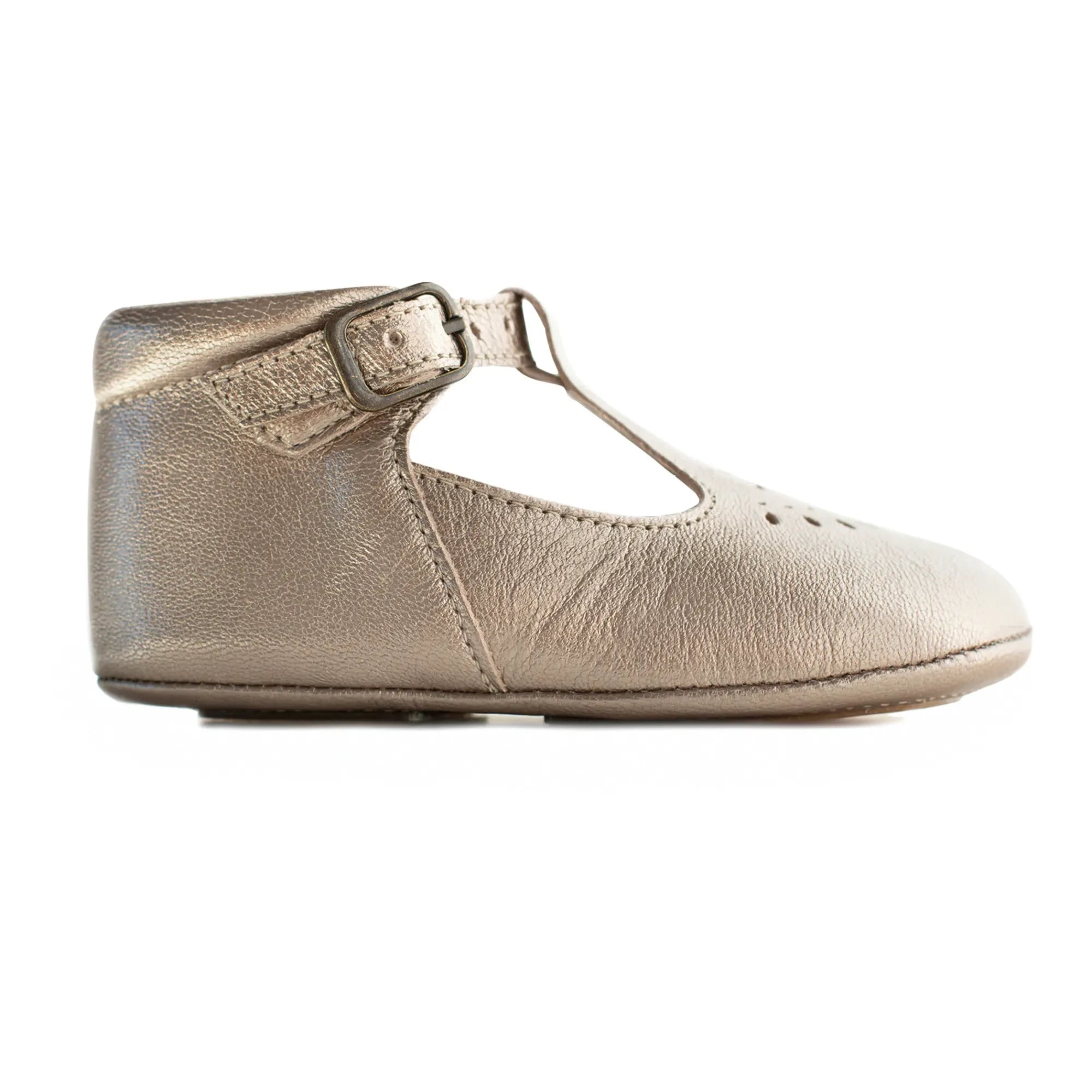 Poppée - Minimilton T-Bar Slippers | Champagne