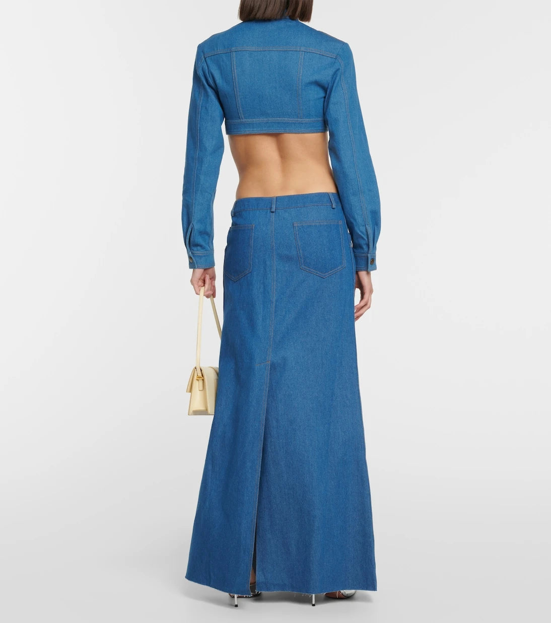 Aya Muse - Pilla cropped denim jacket