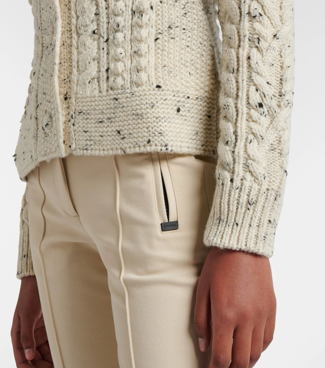 Moncler Grenoble - Cable-knit wool cardigan