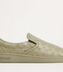Bottega Veneta Green Leather Intrecciato Sawyer Sneakers