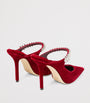 Red Bing 100 Velvet Mules
