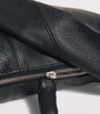 Medium Grained Leather Croissant Shoulder Bag