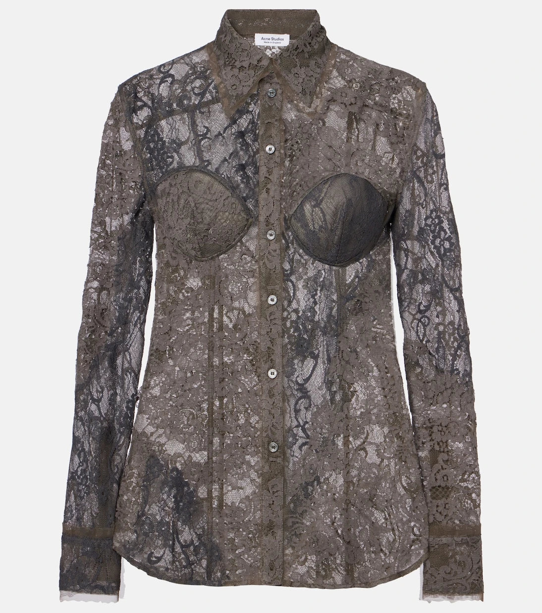 Acne Studios - Cotton-blend lace shirt