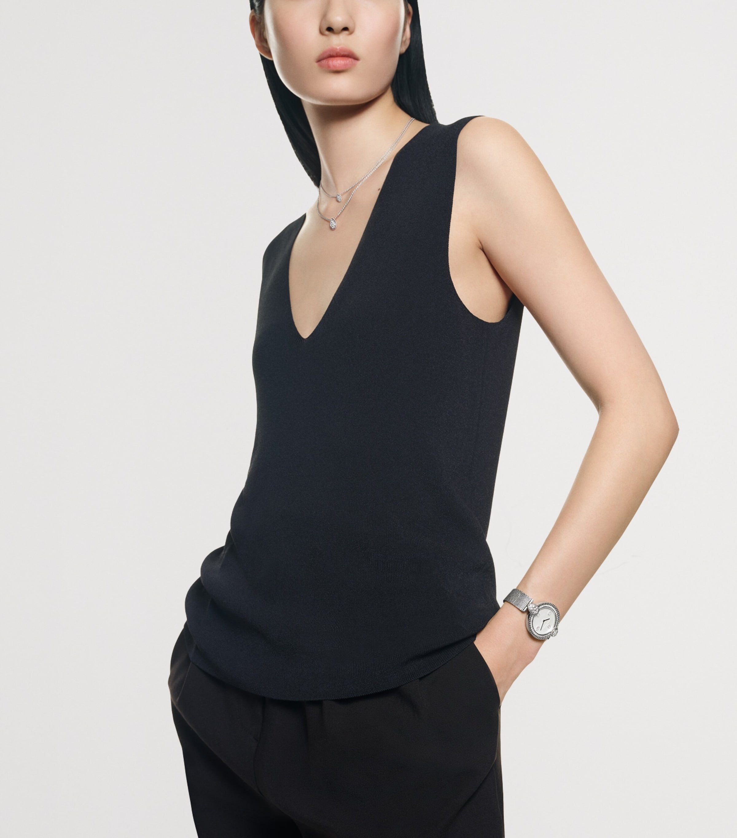 Boucheron Steel and Diamond Serpent Bohème Watch 32mm