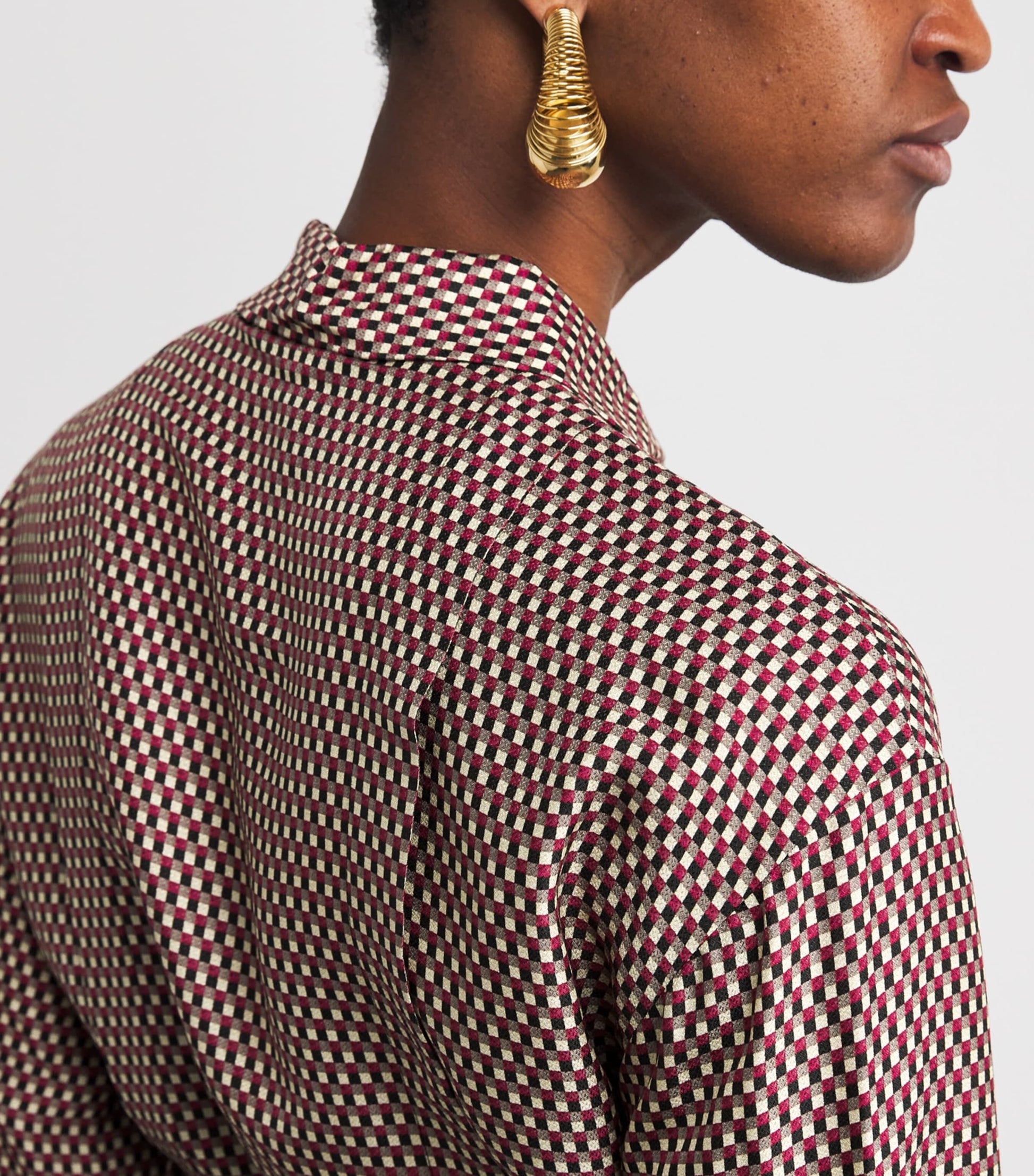 Check Print Orlan Midi Shirt Dress