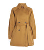 MAX&Co. Yellow Cotton Gabardine Trench Jacket