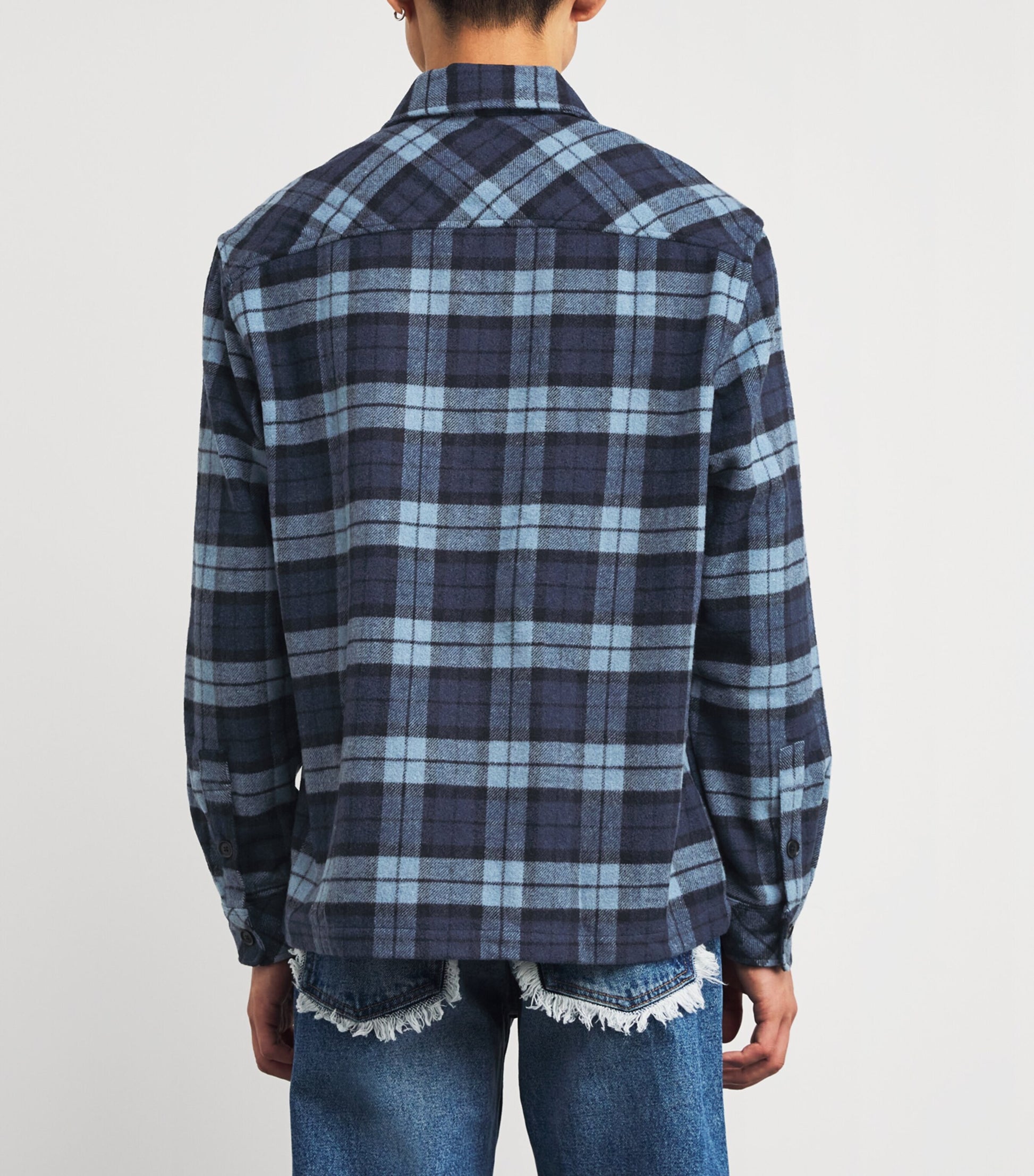 SAMSOE SAMSOE Blue Check Overshirt