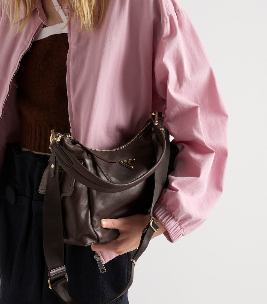 Lamb Leather Explore Shoulder Bag
