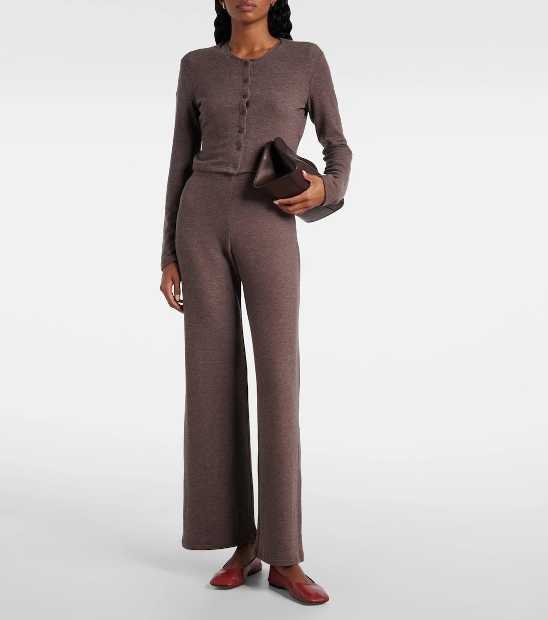 Leset - Lauren cropped jersey cardigan
