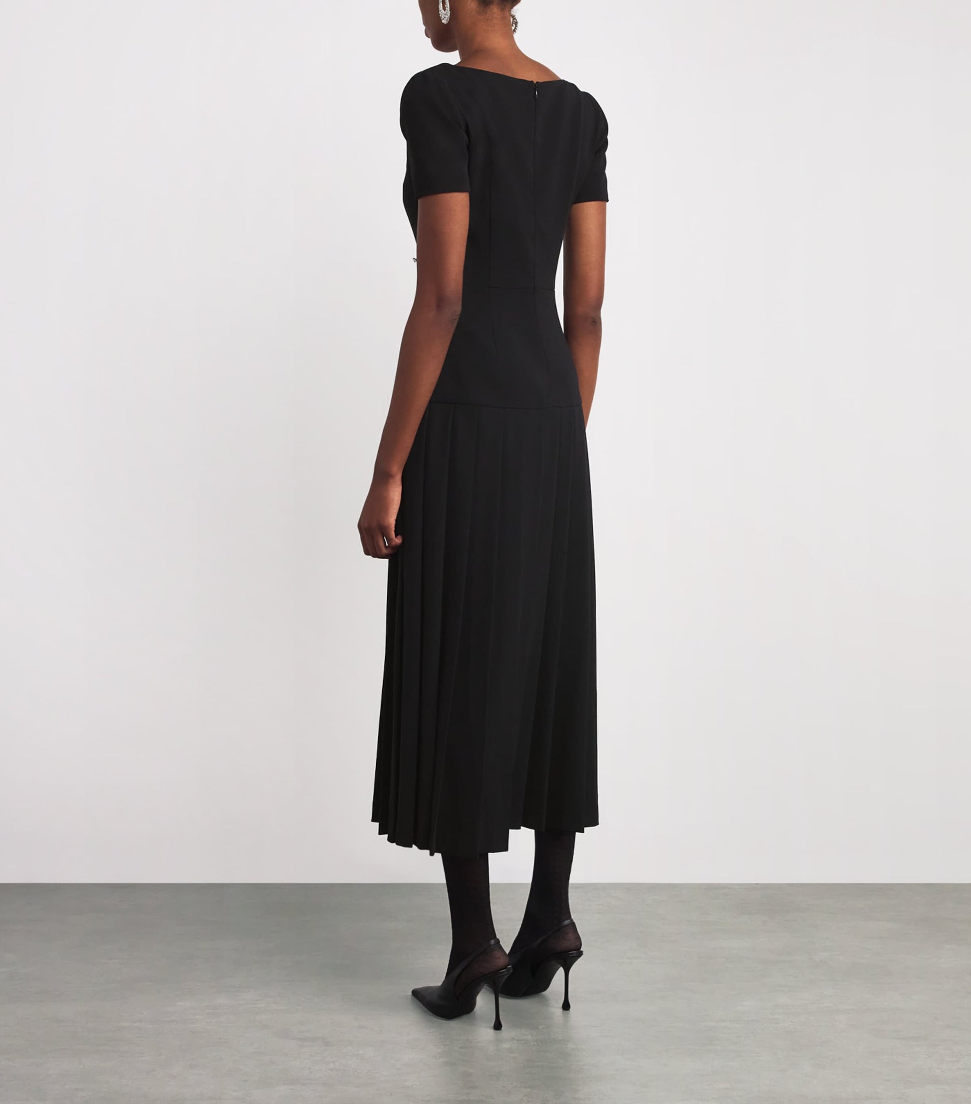 Virgin Wool Midi Dress
