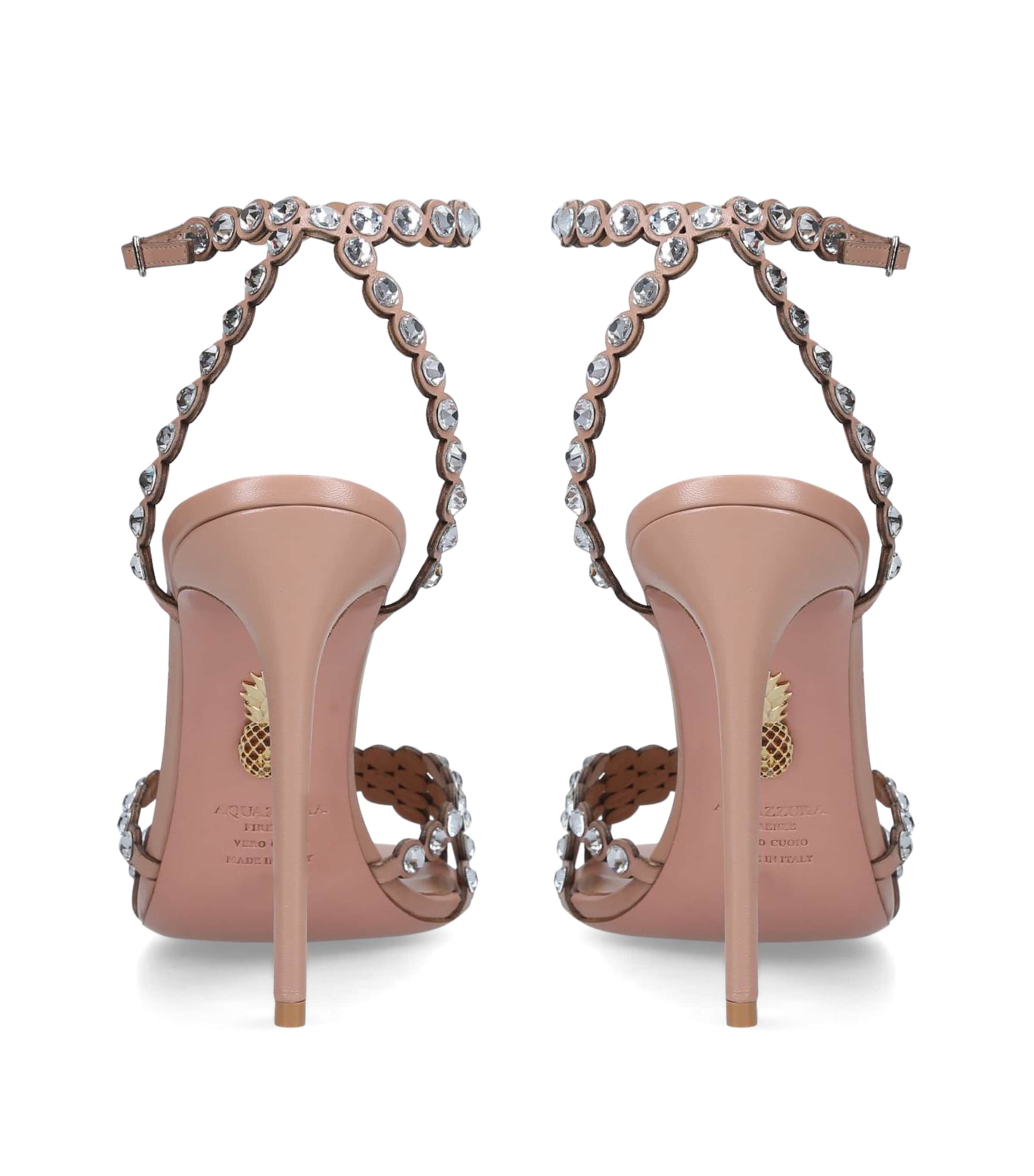 Aquazzura Crystal-Embellished Tequila Sandals 105
