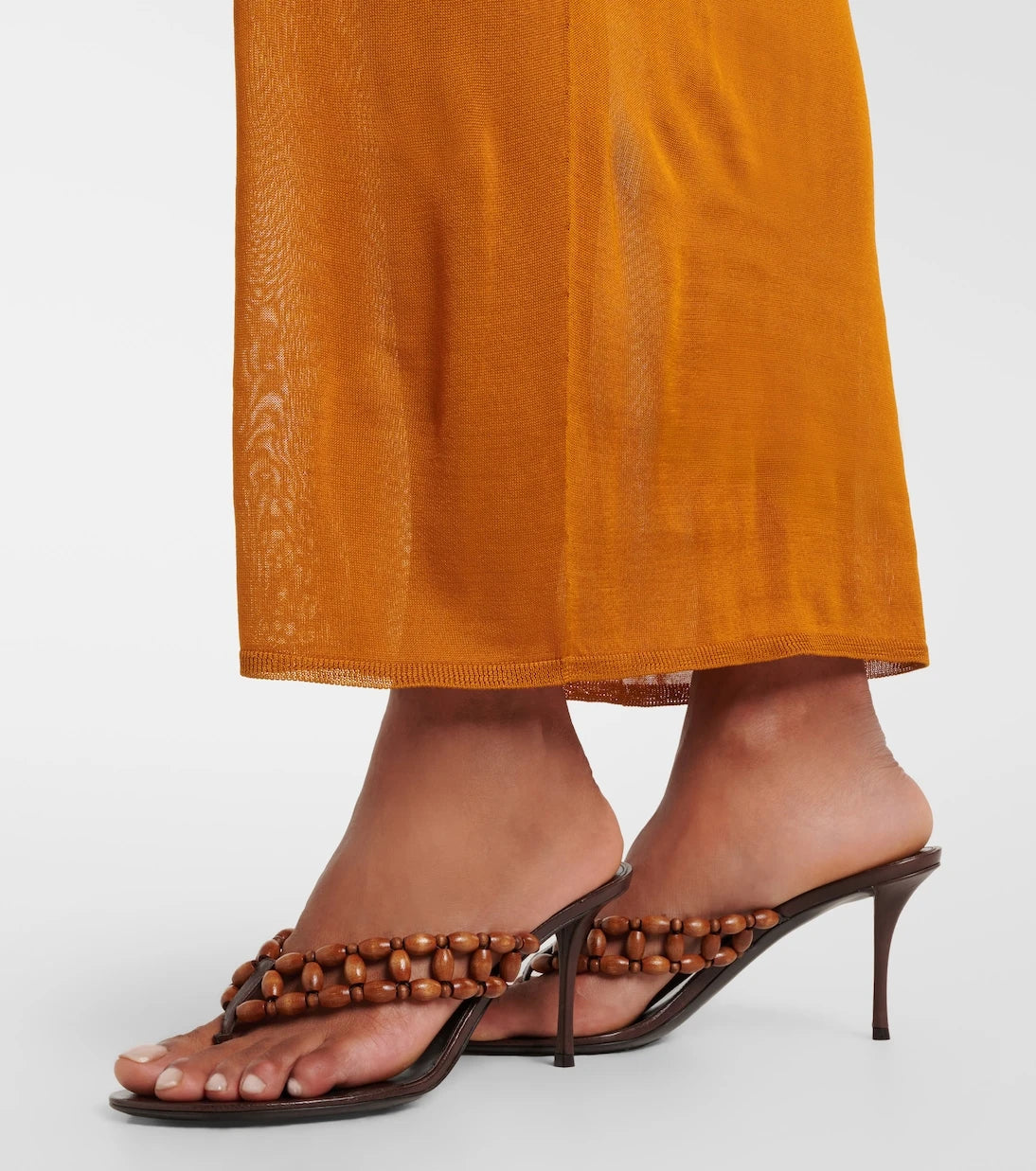 Saint Laurent - Zine beaded thong sandals