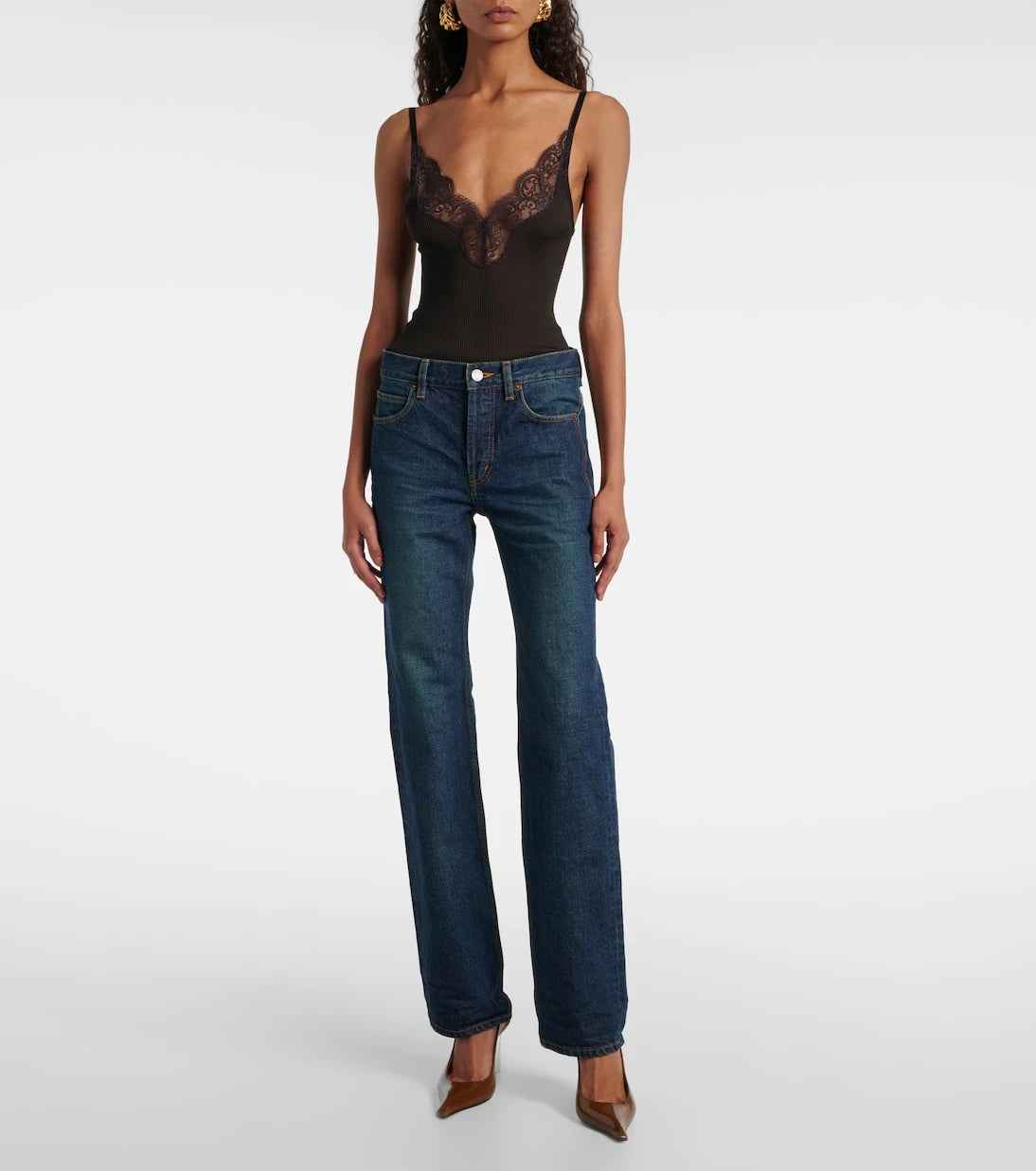 Saint Laurent - Mid-rise bootcut jeans